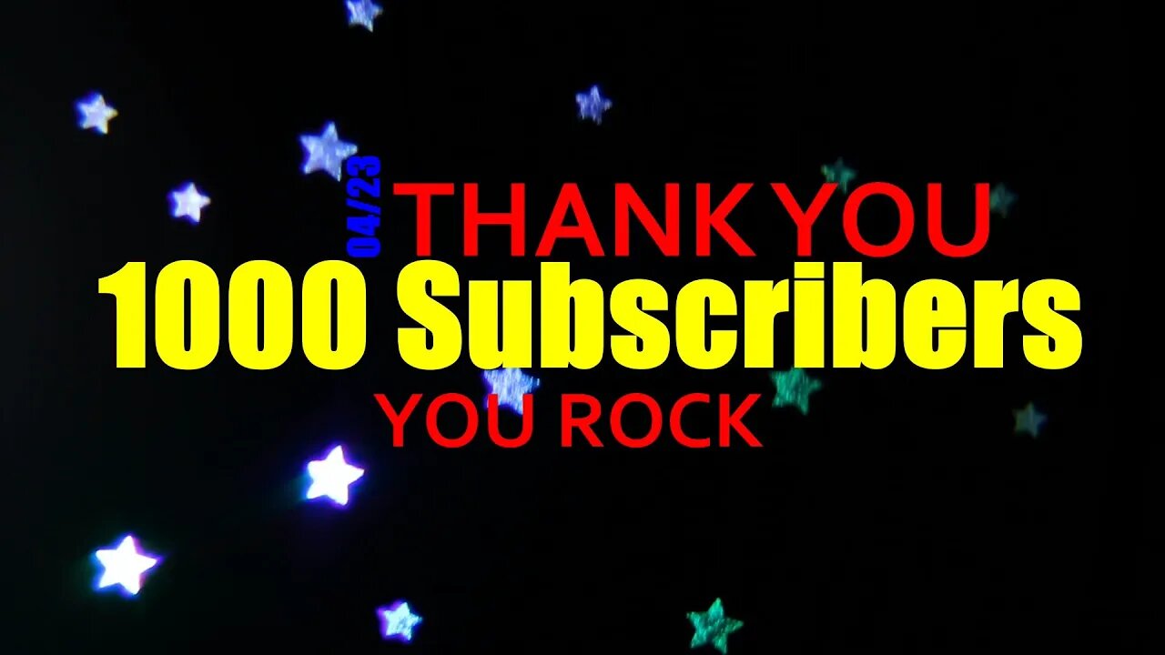 1000 subscribers! THANK YOU ALL. #1000subscribers