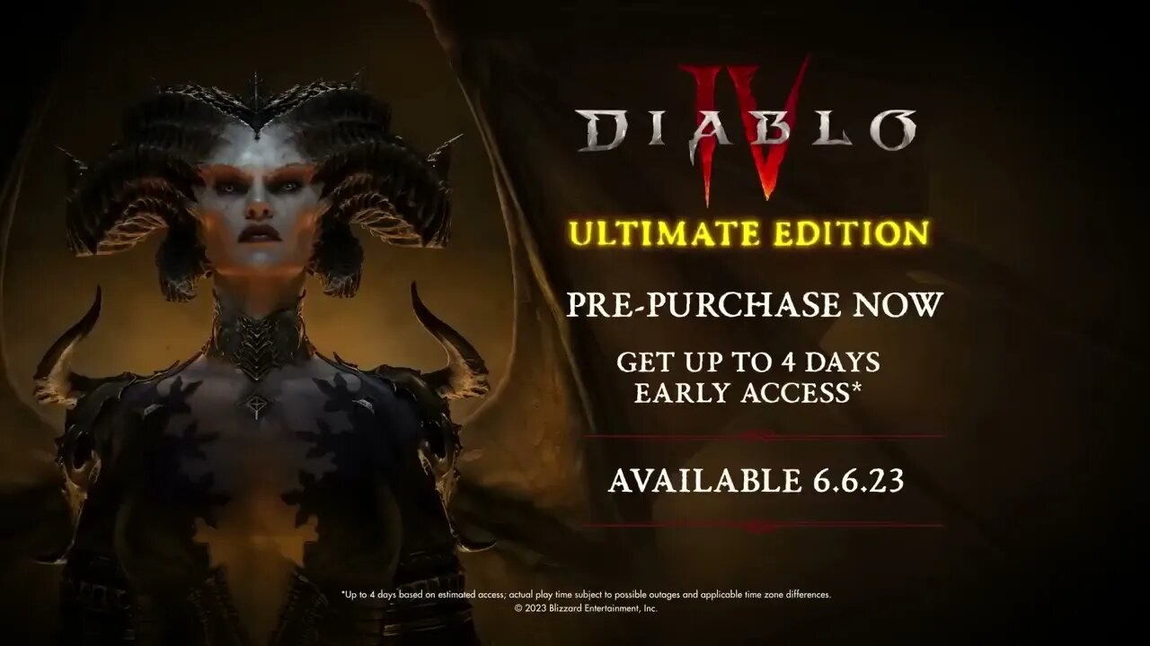 Diablo IV Early Access Hype Trailer PS5 & PS4 Games