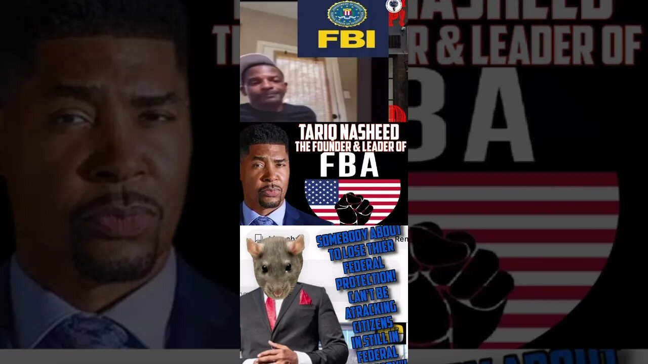 Charleston White says @MrTariqNasheed & FBA is equal to FBI, CIA, DEA, & all Alphabet Boys