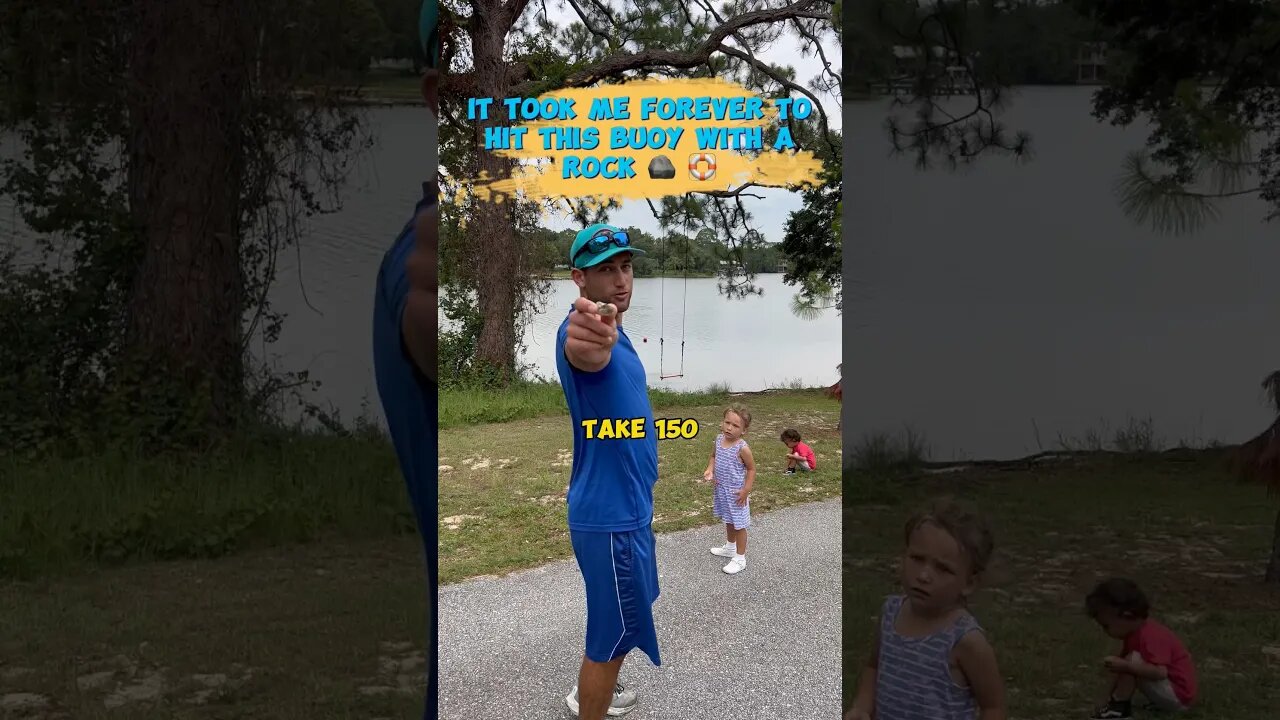 This Buoy Trick Shot Took Me Forever 😮💨 #trickshots #trickshot #hitthetarget #dudeperfect