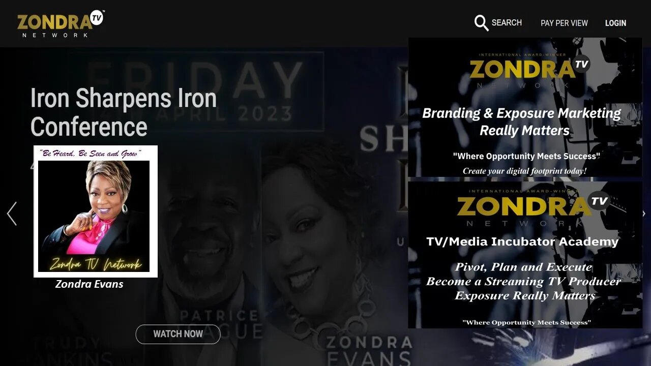 Zondra Evans, CEO/Founder of Zondra TV Network on Power Connections w/ Dr. Kevin Vaughan