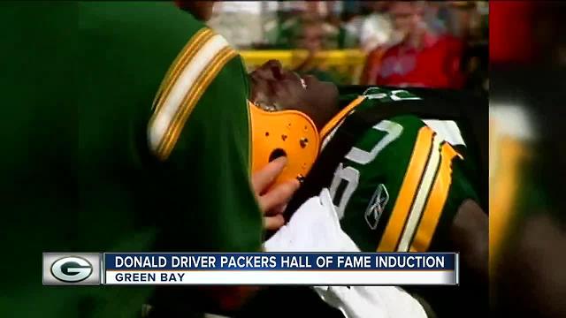 Donald Driver inducted into Packers' Hall of Fame