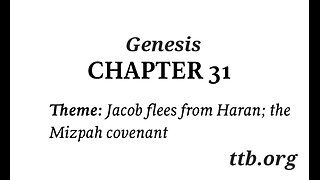 Genesis Chapter 31 (Bible Study)