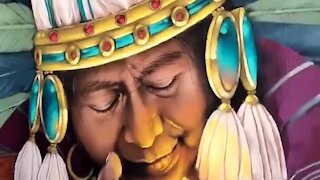 Stunning artwork incredibly documented on camera