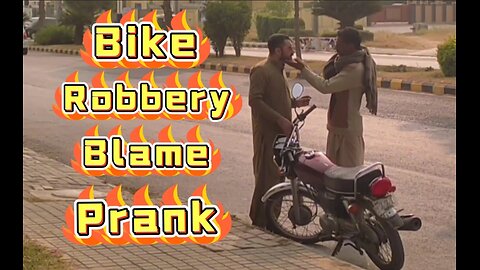 Bike Robbery Blame prank video (part 1) | by Shahzad gul,rashi and Akeel | 3 idiots sra | 2024