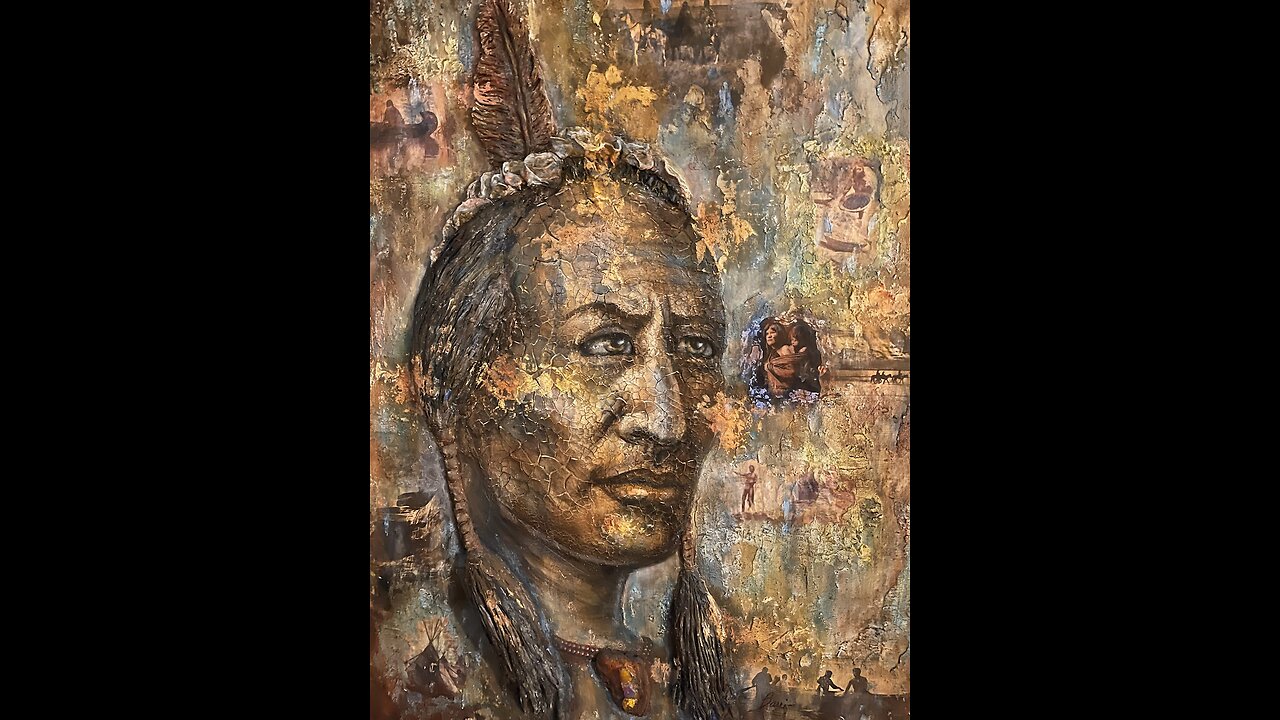 NATIVE AMERICAN INDIAN STORY~ Beverly Barris Fine Art