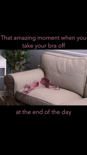 Bra on couch [GMG Originals]