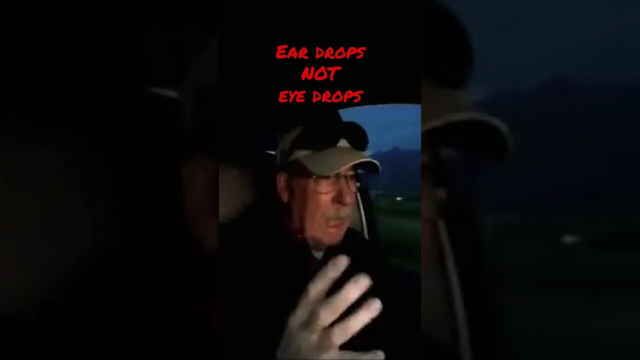 EAR DROPS NOT EYE DROPS #shorts