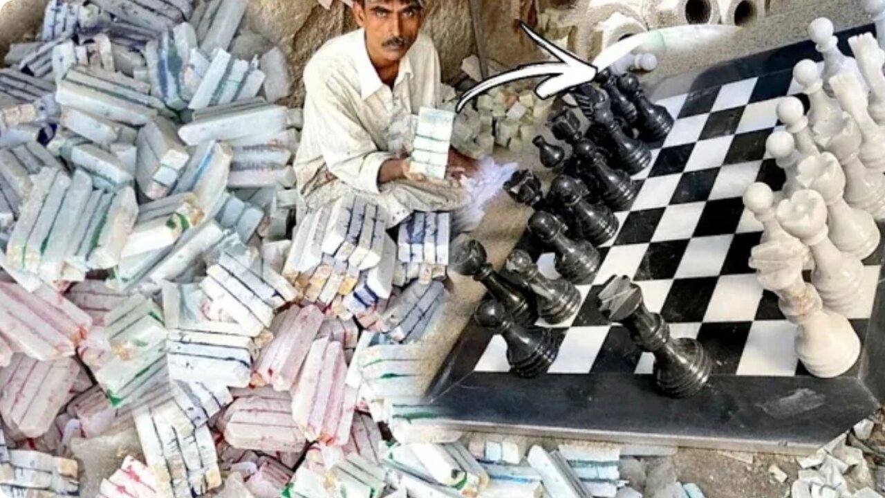 How Chess are made || These Workers make money by making Chess set's