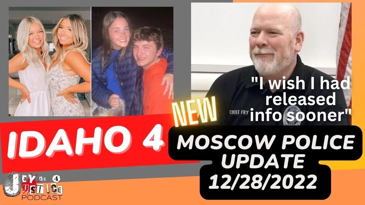Chief: "I Take Responsibility" Moscow Police Extended Update 12/28/2022 Idaho 4 Murders