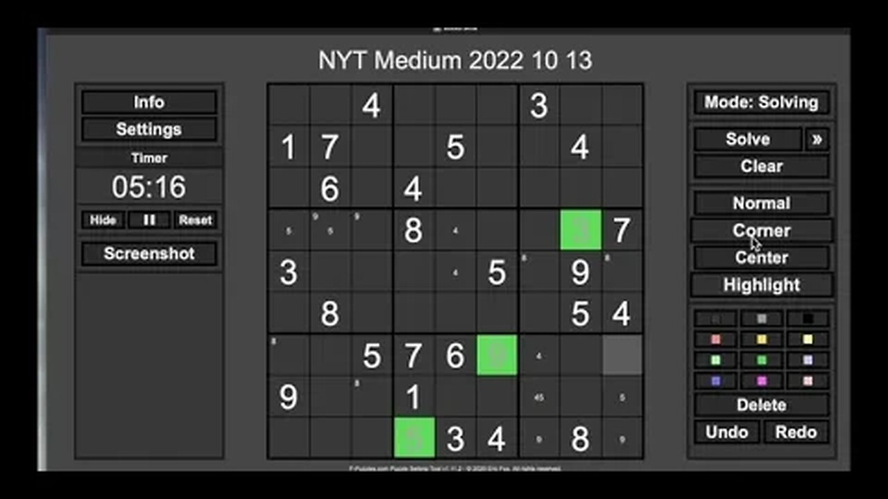 Sudoku 2023 10 13 medium FULL - my wife and I both try at this one