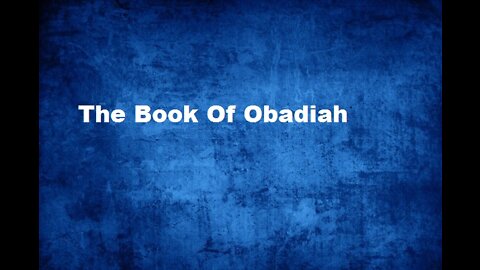 The Book of Obadiah