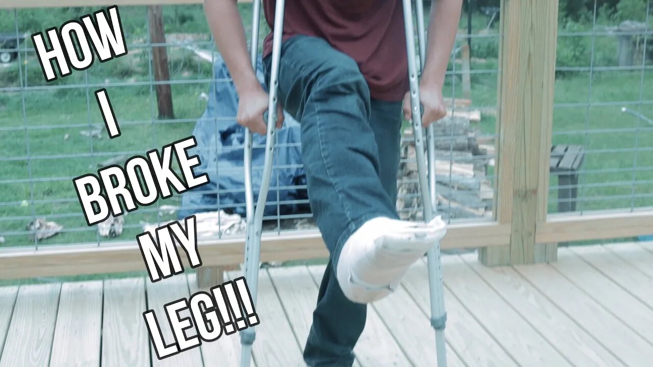 How I Broke My Leg!!!/ Chainsawing/ Splitting wood/ Planting fruit trees/ Sit Down Talk with TD&TM!!