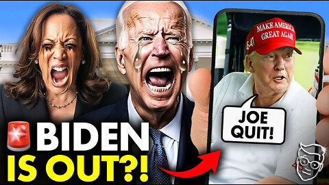 Trump Announces Biden is QUITTING Race! 'I'll Beat Kamala