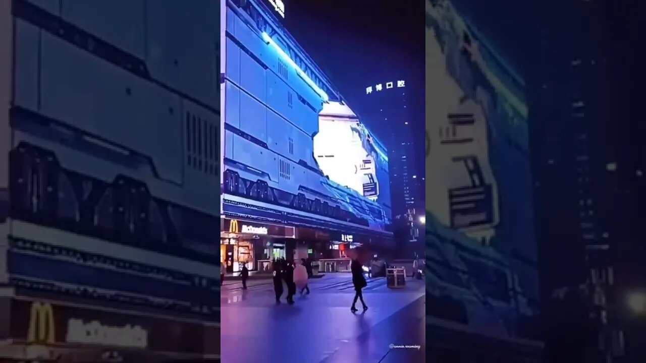 Awesome building projection tech