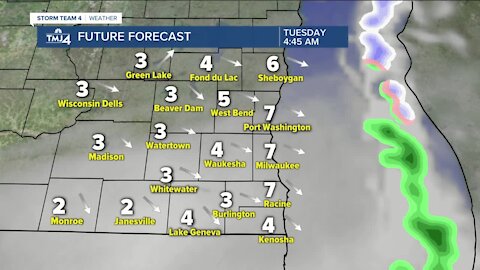 Cool start to the week