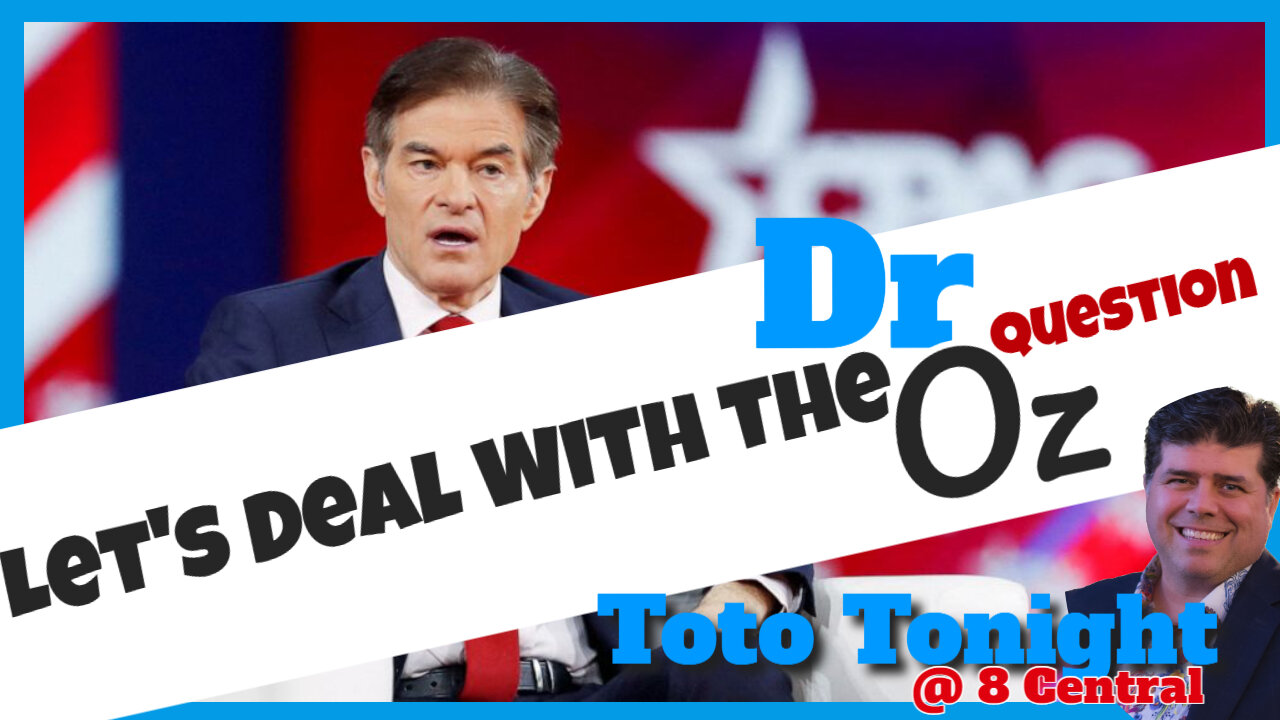 Toto Tonight LIVE @ 8 Central "The Dr Oz Question"