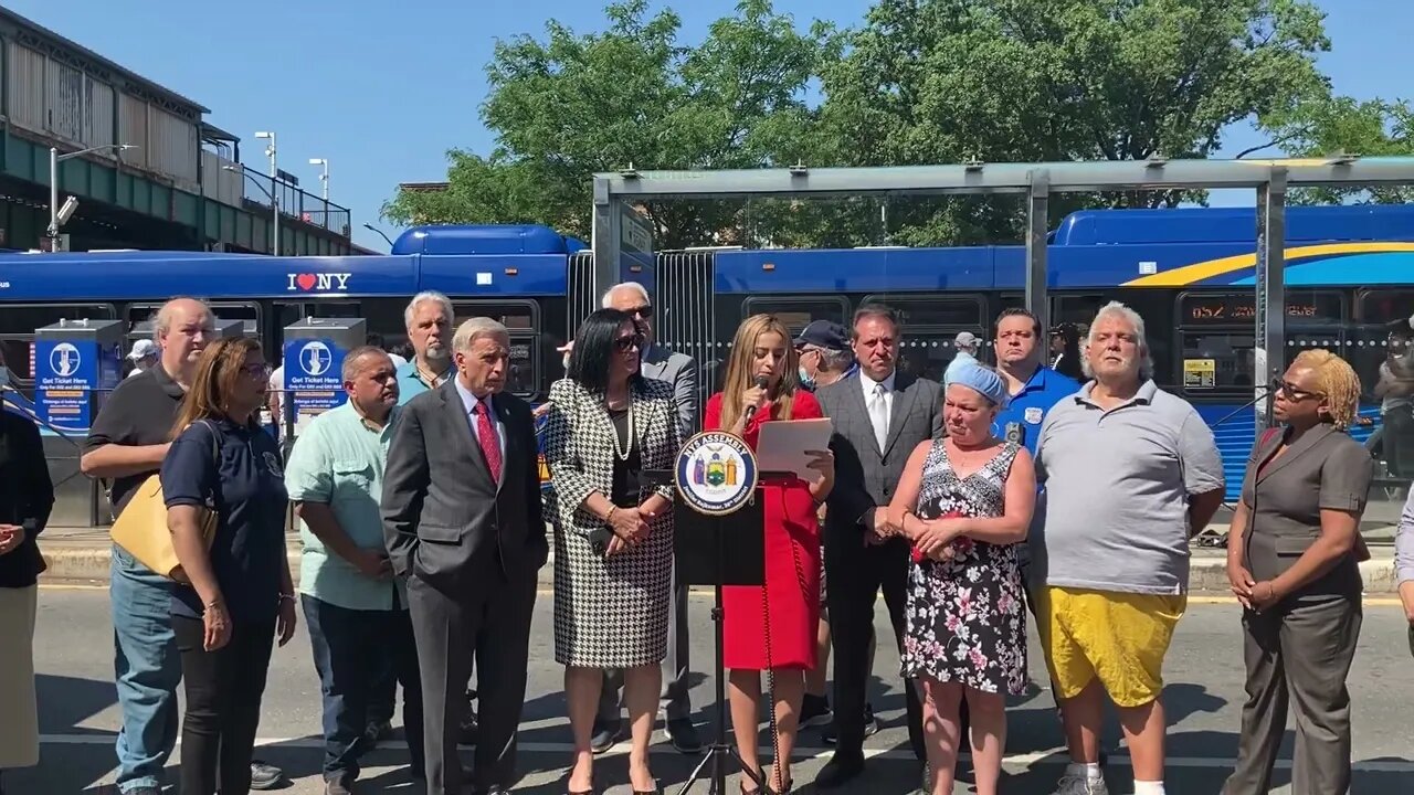 Anti-Hate Press conference on Jamaica Ave and Woodhaven Hosted by @JeniferRajkumar 7/19/2022