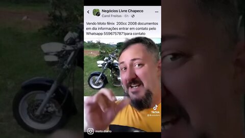 Moto Chinesa da década de 2000 por 21 mil só se for pra doido papai #motoschinas