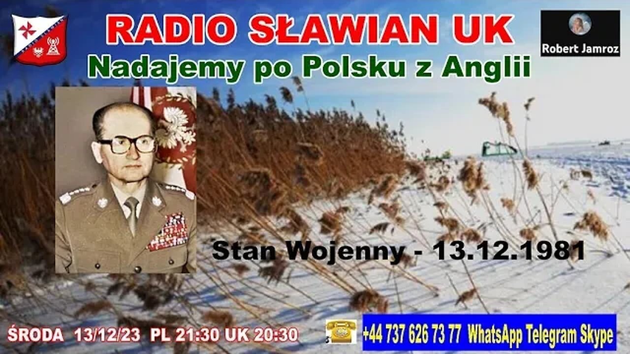 Stan Wojenny - 13.12.1981 RADIO SŁAWIAN UK . Nadajemy po Polsku z Anglii