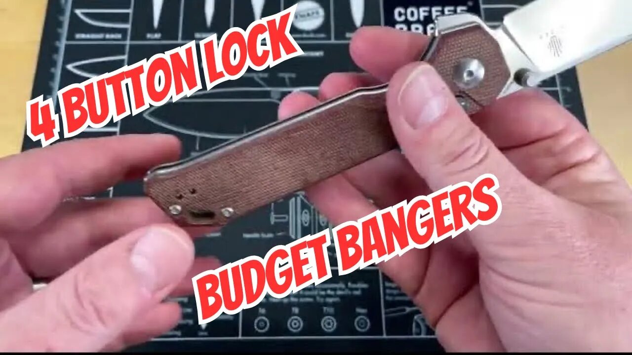 4 AWESOME BUDGET BUTTON LOCK FOLDING EDC KNIVES