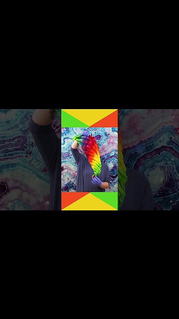 Tie Dye Starflower Tapestry #shorts