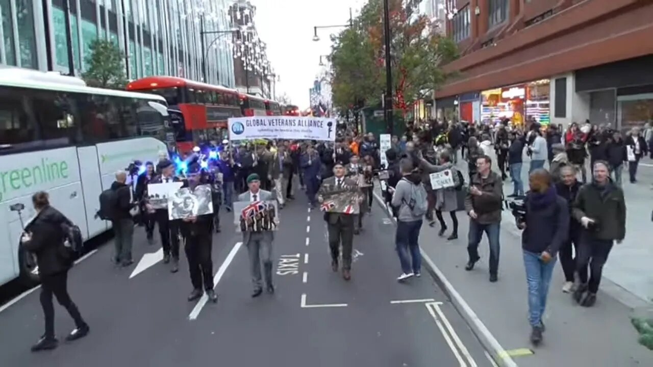 NO VAX PASSPORTS PROTESTERS MARCH THROUGH CENTRAL LONDON #WORLDWIDEFREEDOMRALLY 20/11/21