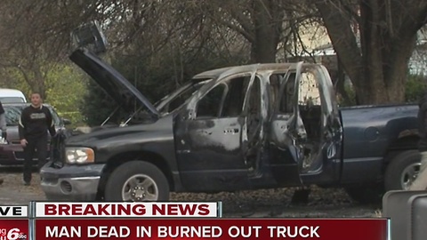Body of man found in burned out pickup