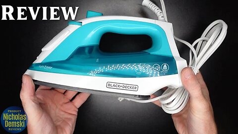 BLACK+DECKER IR1010 Light 'N Easy Compact Steam Iron (REVIEW and How to Use the Steam Iron!)