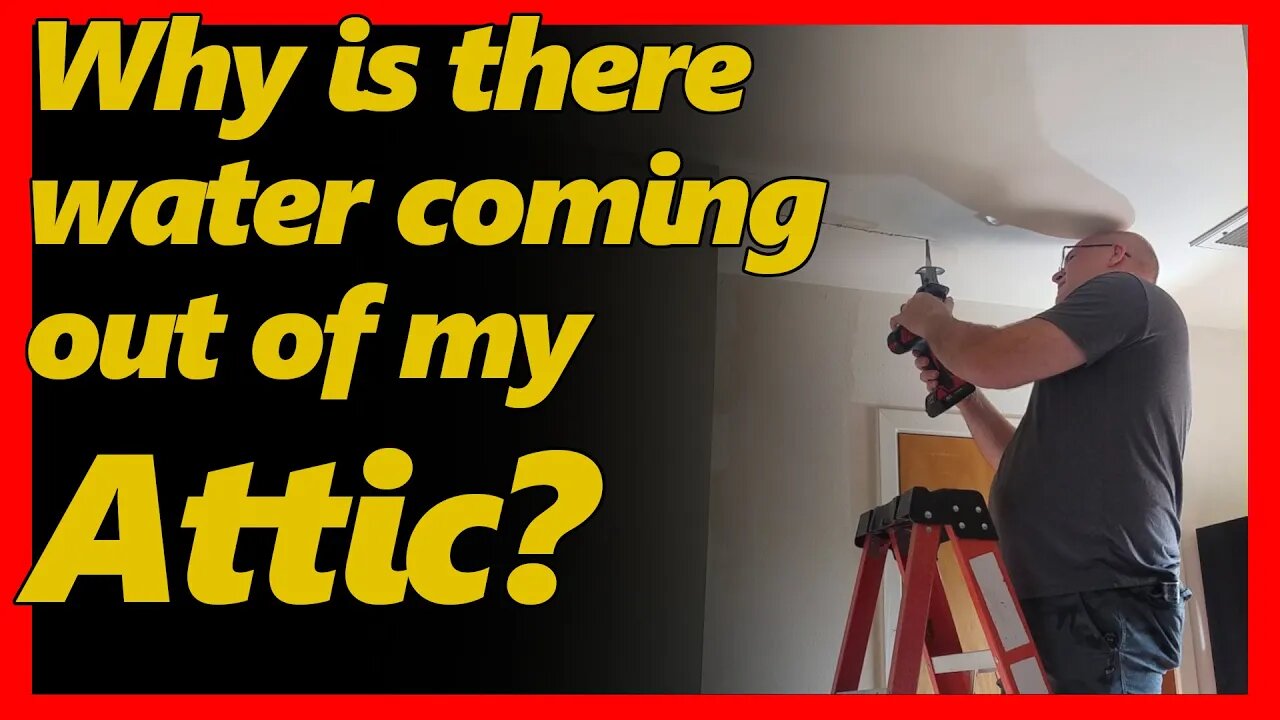 How to repair an AC in the attic that is leaking water.