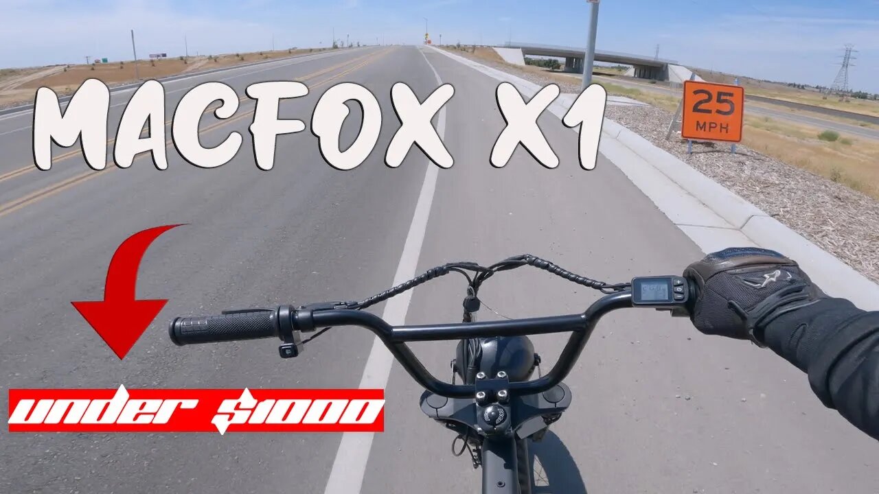 MACFOX X1 E-bike - 14 Mile work trip (ONLY $899.99)