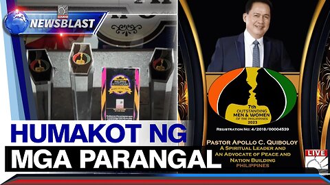 Pastor Apollo C. Quiboloy at SMNI News, umani ng mga parangal mula sa iba't ibang award-giving body