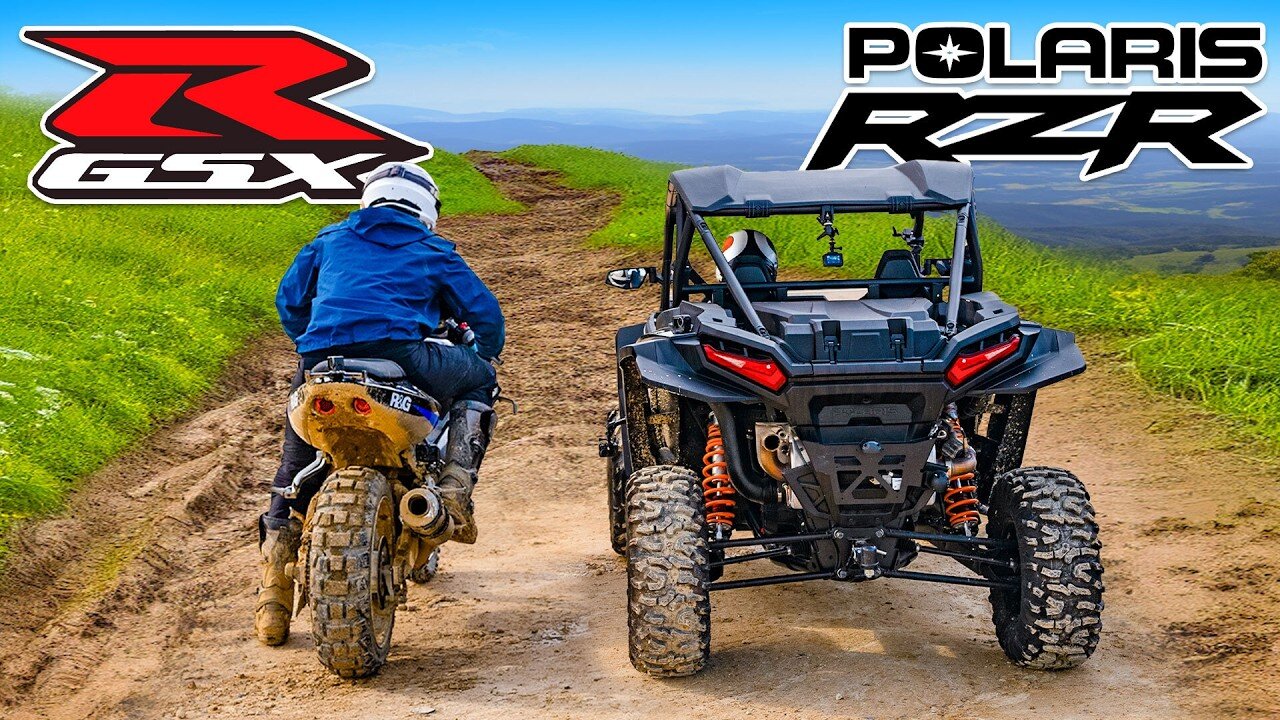 Off-road Super Bike v Polaris RZR: DRAG RACE