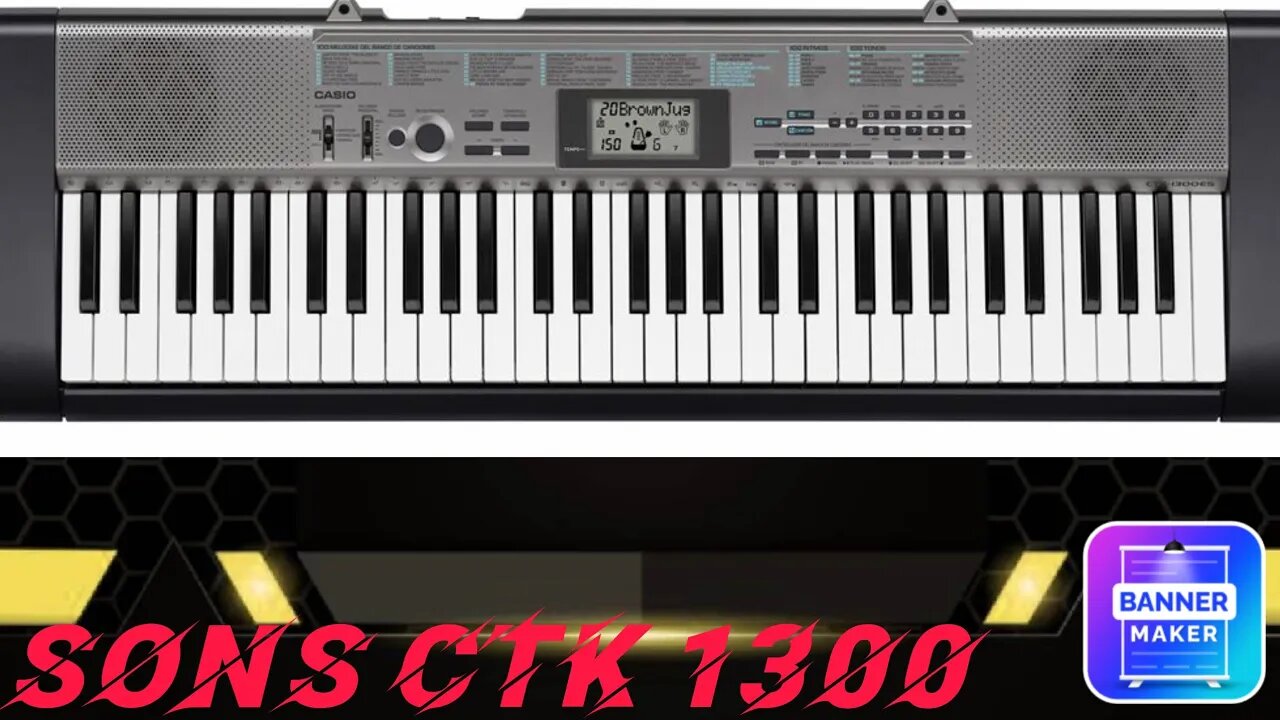 Todos os sons do teclado Casio CTK 1300 / 1150/ 1200