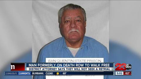 Man formerly on death row to walk free