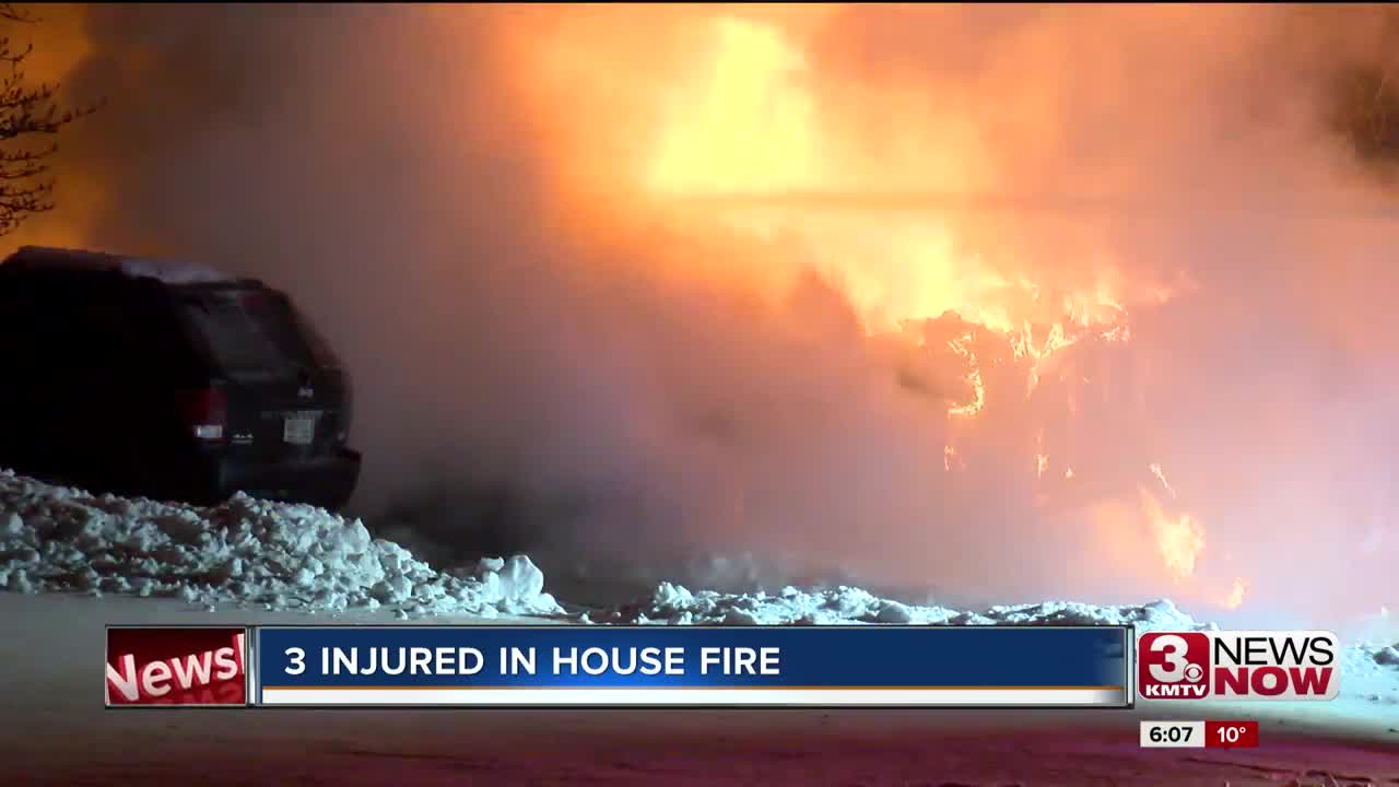 Overnight house fire injuries