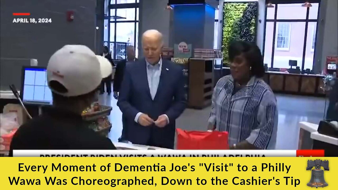 Every Moment of Dementia Joe's "Visit" to a Philly Wawa Was Choreographed, Down to the Cashier's Tip