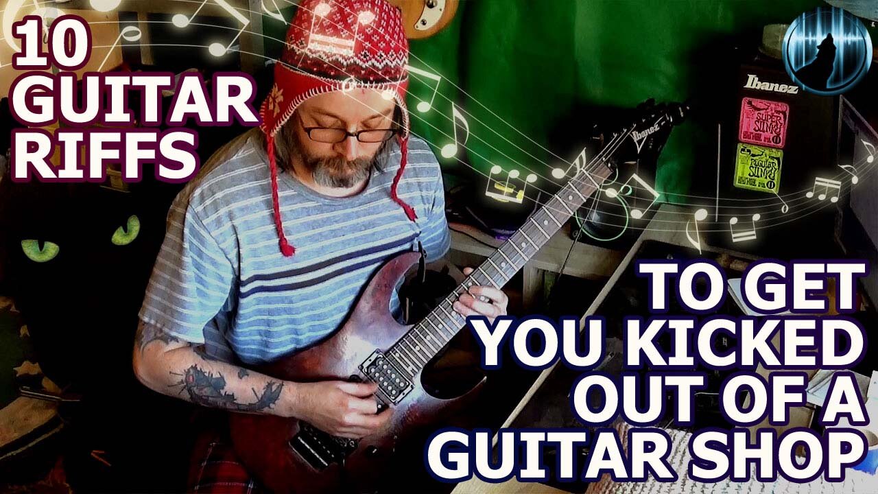 10 GUITAR RIFFS To Get You Kicked Out Of A Guitar Shop | WITH GUITAR TABS