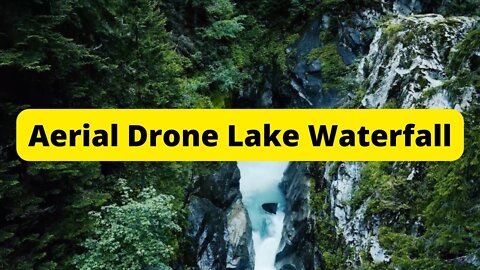 Aerial Drone Lake Waterfall | Digital Usman