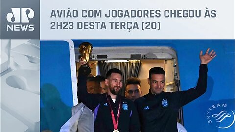 Argentina é recebida com festa em Buenos Aires após tri mundial