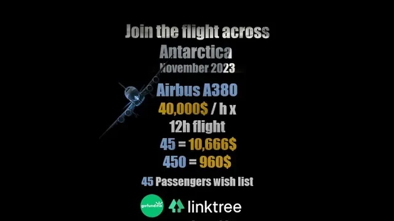 Sign up for the cross Antarctic flight! See details in the description