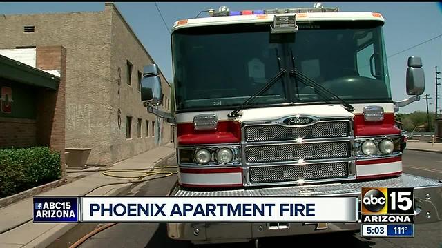 Fire breaks out at central Phoenix apartment complex