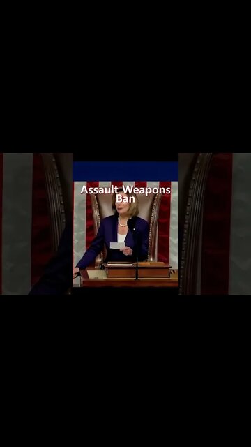 The House Passes Assault Weapons Ban By A Vote Of 217 213