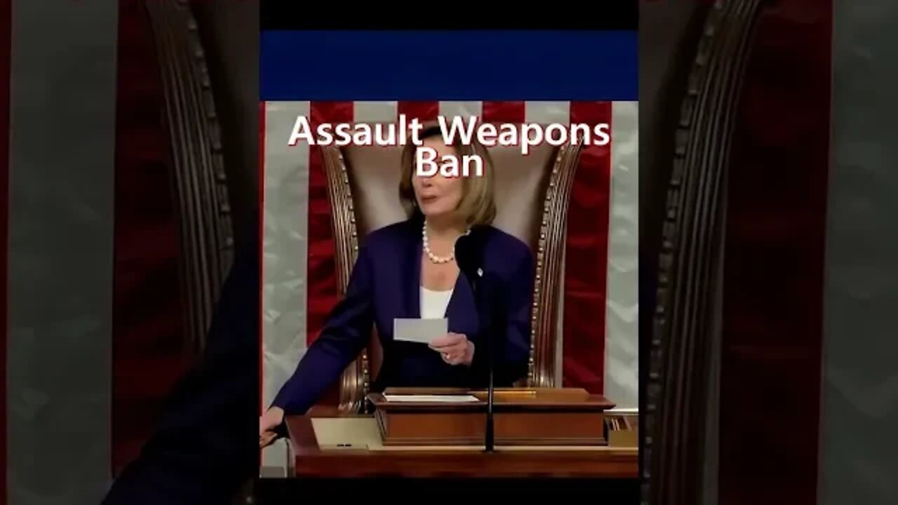 The House Passes Assault Weapons Ban By A Vote Of 217 213