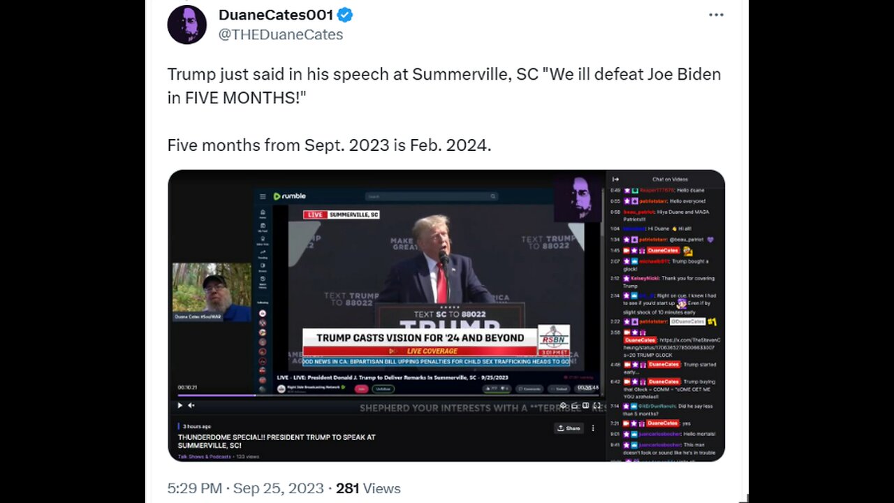 @KAGdrogo 👀Trump keeps hinting that SOMETHING IS COMING