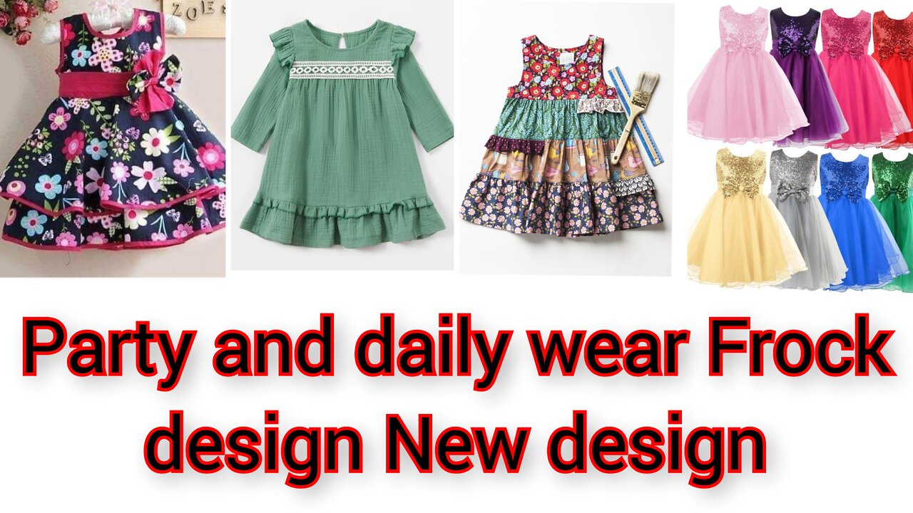 Good looking & comfortable little girl frock easy to make