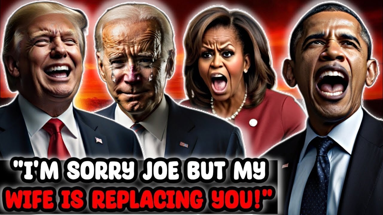 IT'S OVER! TRUMP GASP FOR AIR AFTER BIDEN RETREATS TO EMERGENCY TO GET REPLACED BY MICHELLE OBAMA