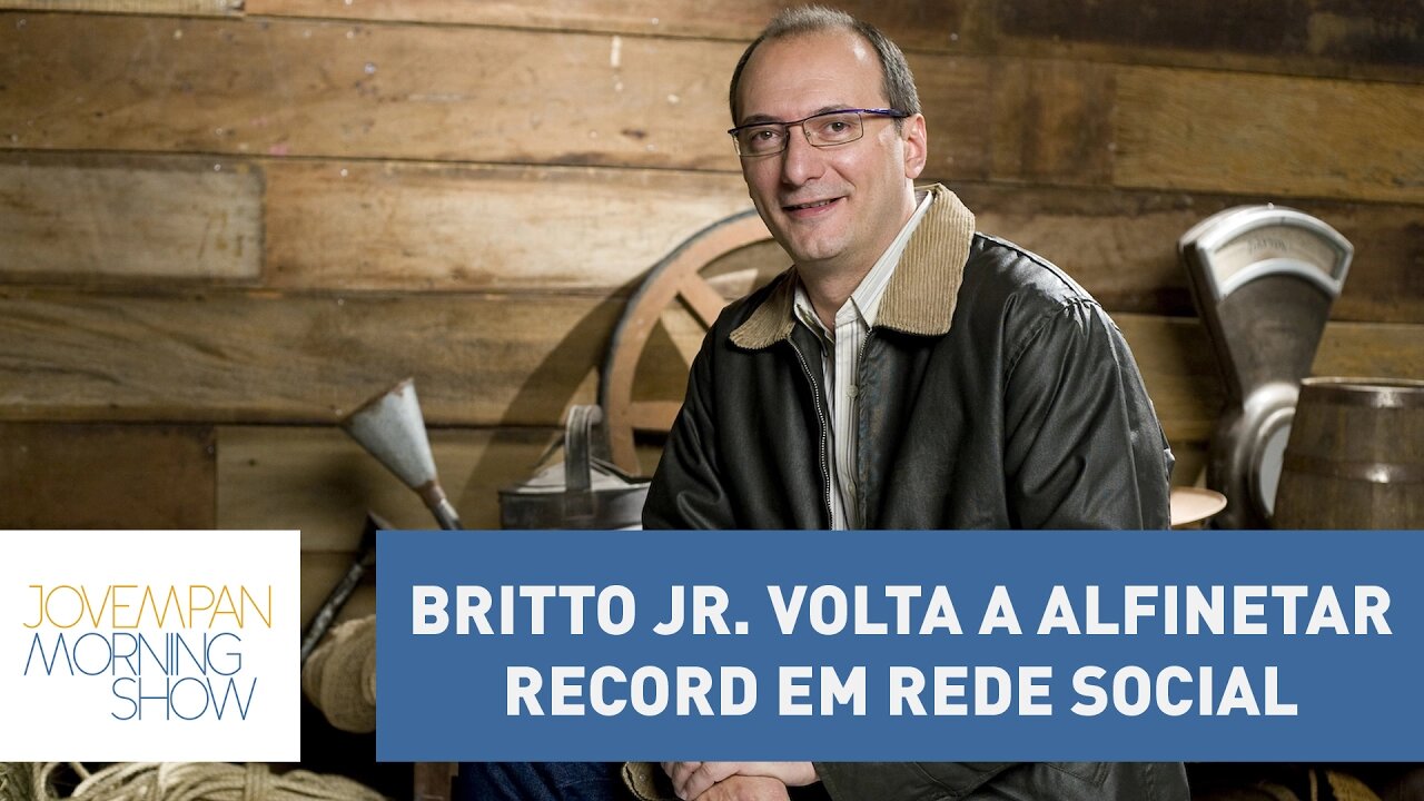 Britto Jr. volta a alfinetar Record em rede social | Morning Show