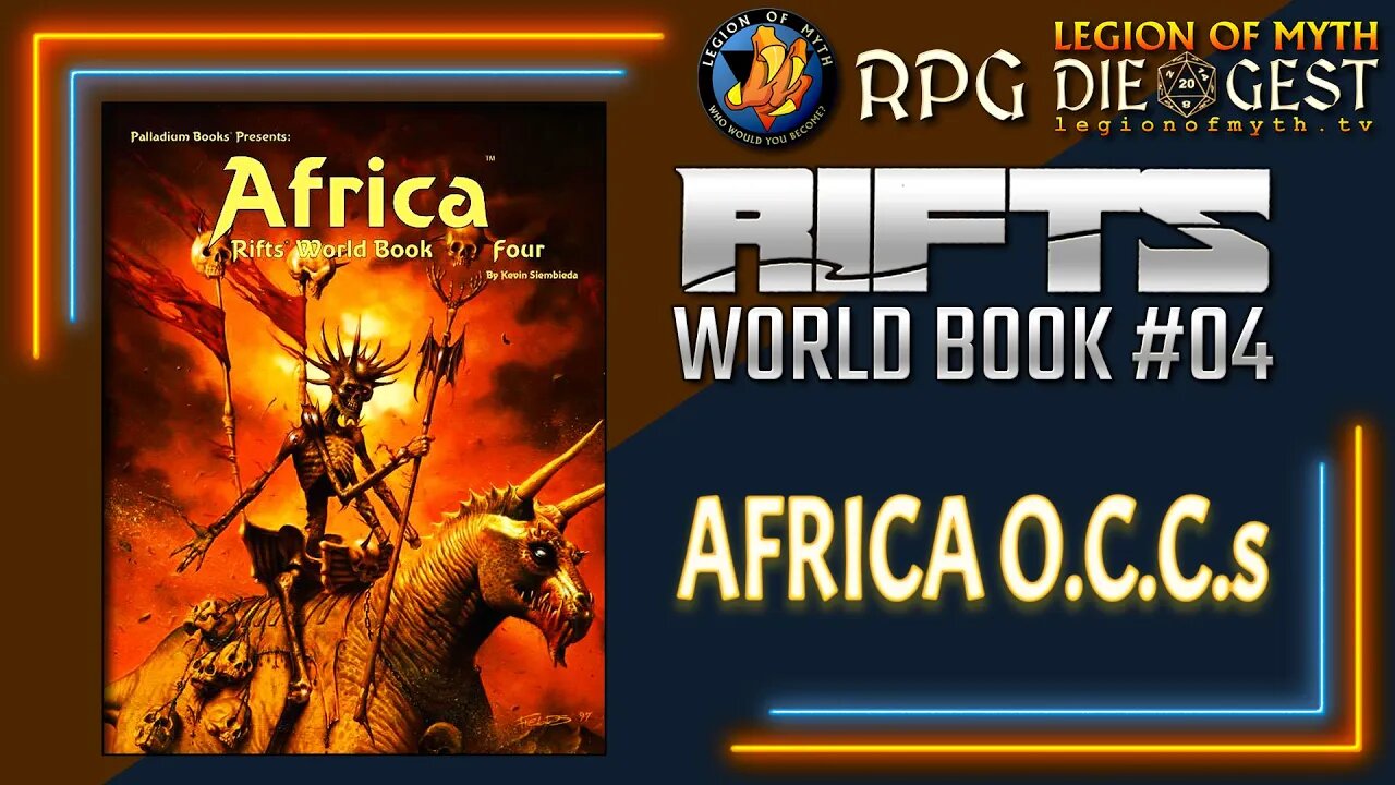 RIFTS WORLD BOOK #04: AFRICA - Occupational Character Classes