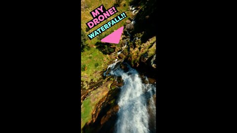 The Upside Down WATERFALL!!! 🤯😲 #shorts Cinematic FPV Drone | GoPro 10 #waterfall #nature #travel